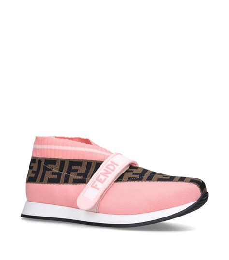 fendi slip on sneakers pink